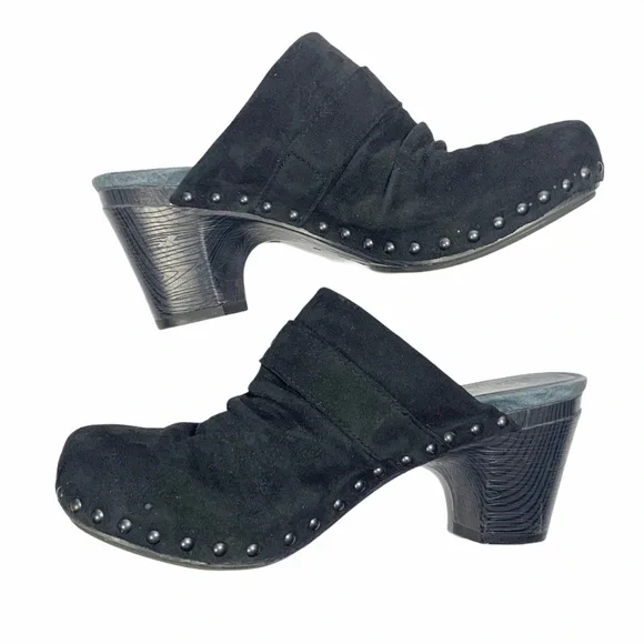 Dansko Nadine Suede Studded Clogs, Size 40 - Picture 8 of 9